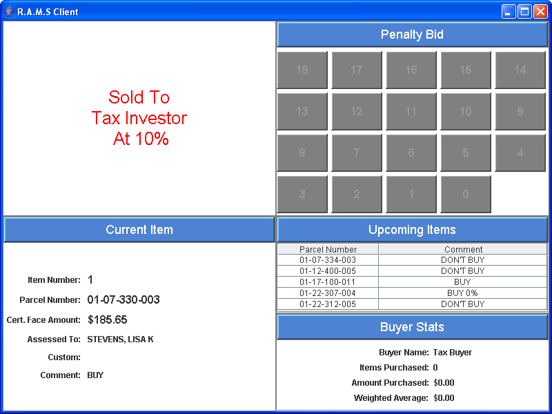 Illinois Tax Lien Sales RAMS Auctions